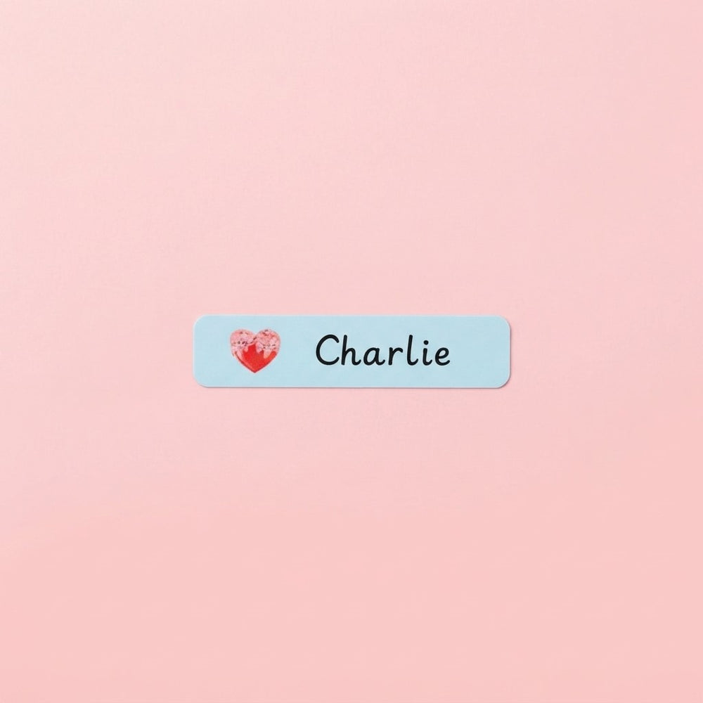 Personalized Heart Shape Name Tags