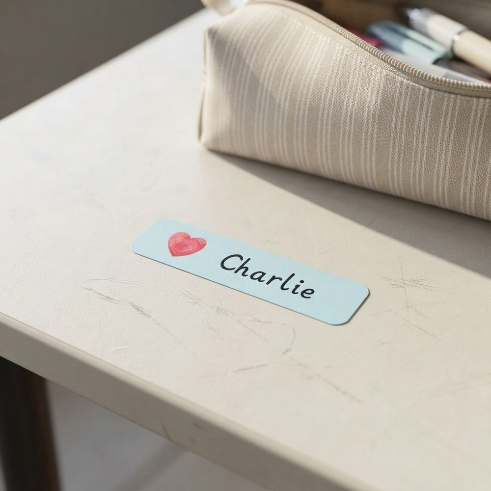 Personalized Heart Shape Name Tags