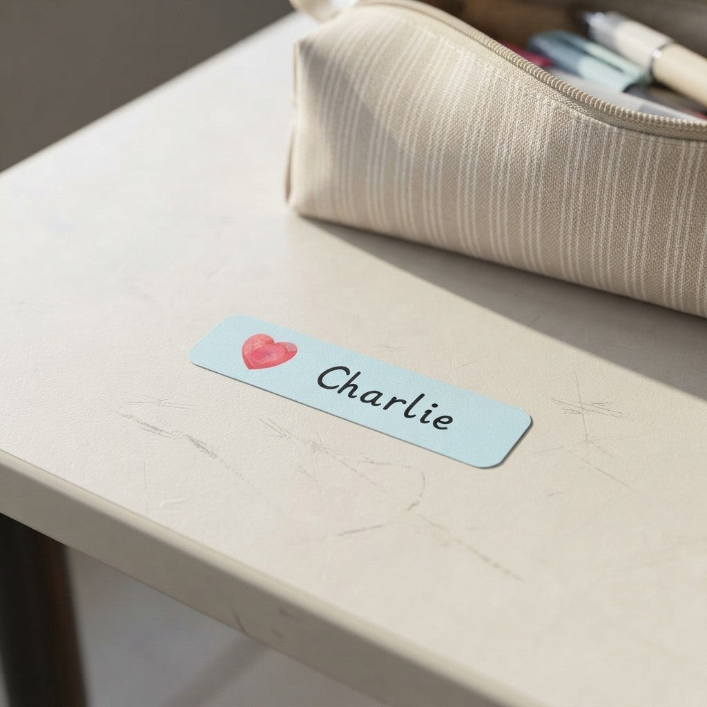 Personalized Heart Shape Name Tags