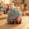 Christmas Drawstring Gift Bags Set